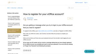 How to register for your xOffice account? – ARIIX