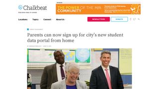 Parents can now sign up for city's new student data portal from home