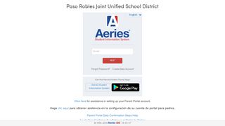 Aeries: Portals - Paso Robles Joint Unified School District