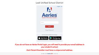 Aeries: Portals - Lodi Unified School District