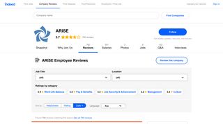 Working at ARISE: 756 Reviews | Indeed.com