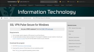 SSL VPN Pulse Secure for Windows | Remote Access | Secure ...