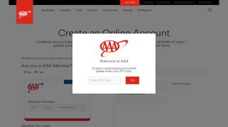 Create a New AAA Membership Account | AAA - back to home