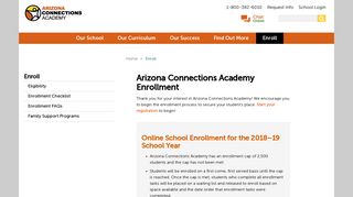 Arizona Online School Enrollment | Arizona Connections Academy
