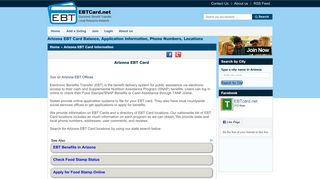 Arizona EBT Card Information: Balance, Application, EBT Office Phone ...