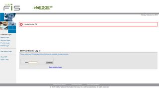 Cardholder Login - ebtEDGE