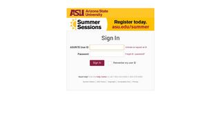 ASURITE Sign-In - Arizona State University - ASU