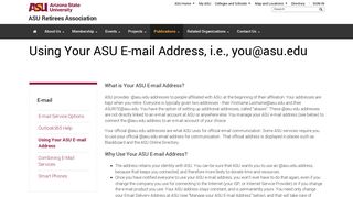 Using Your ASU E-mail Address, i.e., <span class=