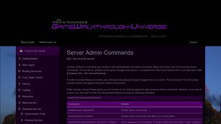 Server Admin Commands - Ark: Survival Evolved Dedicated Servers