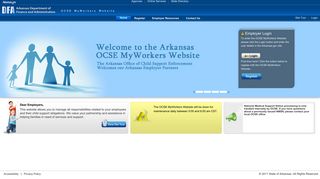 Welcome to Arkansas OCSE MyWorkers Website