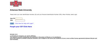 User Login - Arkansas State University