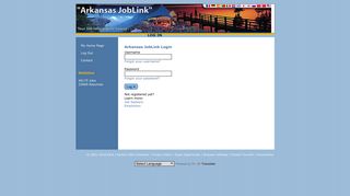 Login - Arkansas JobLink