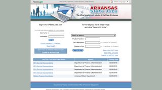 Arkansas State Jobs