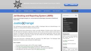 Jail Booking and Reporting System (JBRS) - WASPC