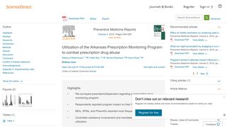 Utilization of the Arkansas Prescription Monitoring Program to combat ...