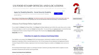 Arkansas Food Stamp Online Application | US FOOD STAMP ...