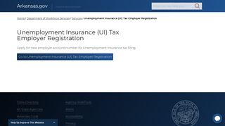 Unemployment Insurance (UI) Tax Employer Registration | Arkansas.gov