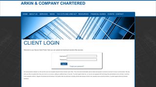 Client Login - Arkin & Company Chartered