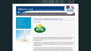 Arla Foods launches milk with additional retail value ... - Milkprices.com