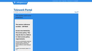 Arlington County Government Employee Telework Portal