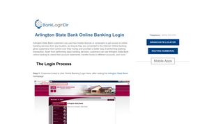 Arlington State Bank Online Banking Login | banklogindir.com - Online ...