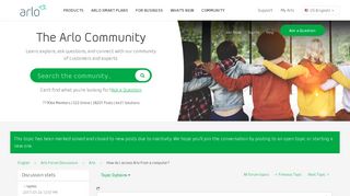 Solved: How do I access Arlo from a computer? - Arlo Communities