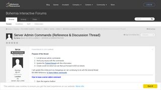 Server Admin Commands (Reference & Discussion Thread) - ARMA 3 ...