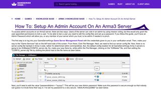 How To: Setup An Admin Account On An Arma3 Server ...