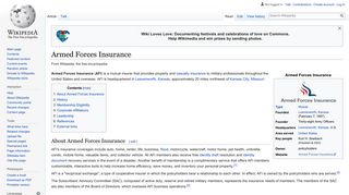 Armed Forces Insurance - Wikipedia