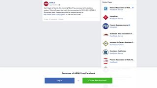 ARMLS - Can't login to flexmls this morning? Don't have... | Facebook