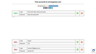 armorgames.com - free accounts, logins and passwords