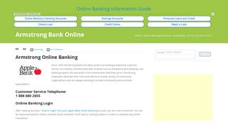 Armstrong Bank Online | Online Banking Information Guide