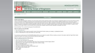 How to Apply - usace