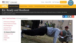 R2: Ready and Resilient | Human Performance Resource Center