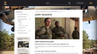 Army Reserve Pay Chart & Salary | goarmy.com