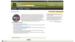 Volunteering - Army OneSource