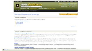 Volunteer Management Resources - Army OneSource