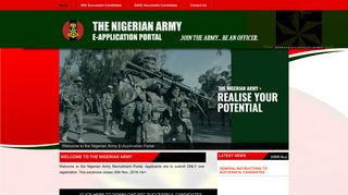 Nigerian Army E-Application Portal