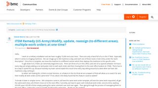ITSM Remedy (US Army) Modify, update, reassign ... | BMC ...