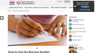 MySECO - How to Use the Resume Builder