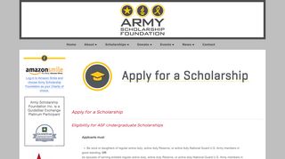 Scholarships - Army Scholarship Foundation