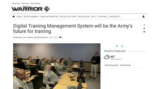 Digital Training Management System will be the Army's future for ...