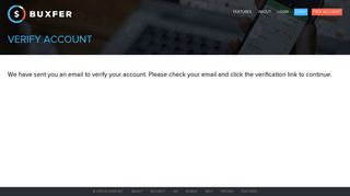 Verify Account - Buxfer