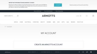 Create an Arnotts Account