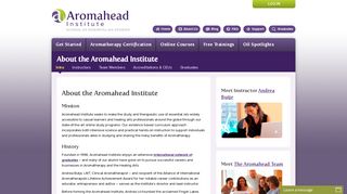 About the Aromahead Institute - Aromatherapy Courses
