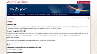 Aropa | onQ Support - Queen's University
