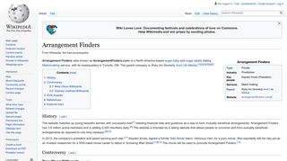 Arrangement Finders - Wikipedia