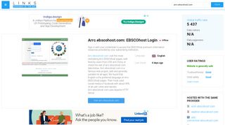 Visit Arrc.ebscohost.com - EBSCOhost Login.