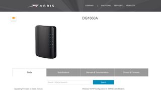 ARRIS Consumer Care - DG1660A