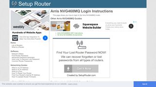 How to Login to the Arris NVG468MQ - SetupRouter